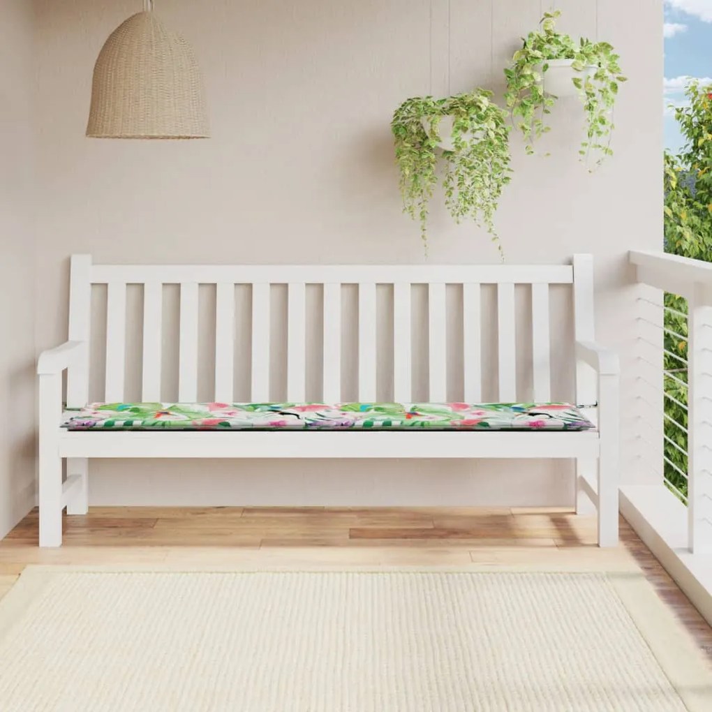 Cuscino Per Panca Da Giardino Multicolore 200x50x3cm İn Tessuto /