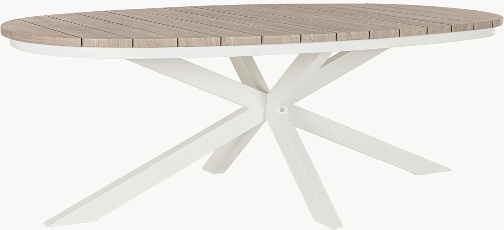Tavolo ovale da esterno Zelmar, 218 x 115 cm