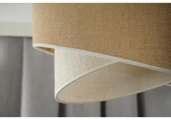 Duolla - Lampadario a plafone YUTE CELLO 1xE27/15W/230V diametro 45 cm marrone/grigio