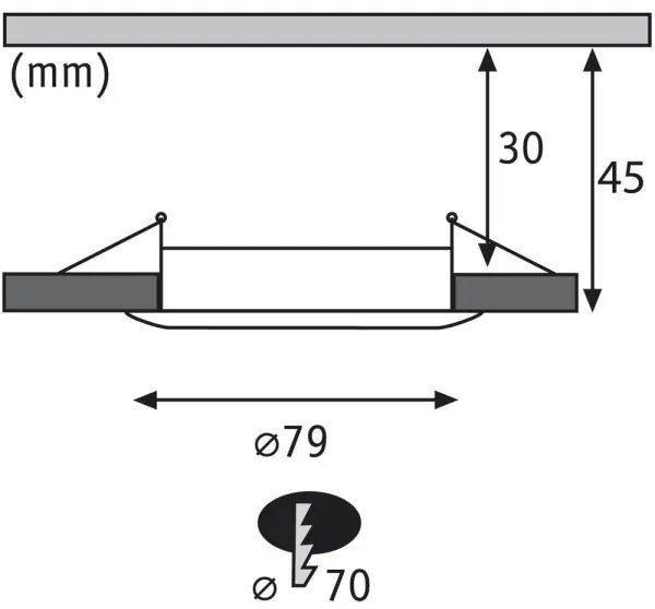 Paulmann 92827 - Set 3x LED 7W dimmerabile incasso COIN 230V