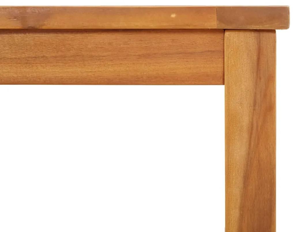 Tavolino da Salotto 40x40x36 cm in Legno Massello di Acacia