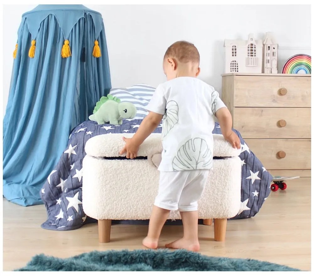 Pouf bianco per bambini Moouv - Artie