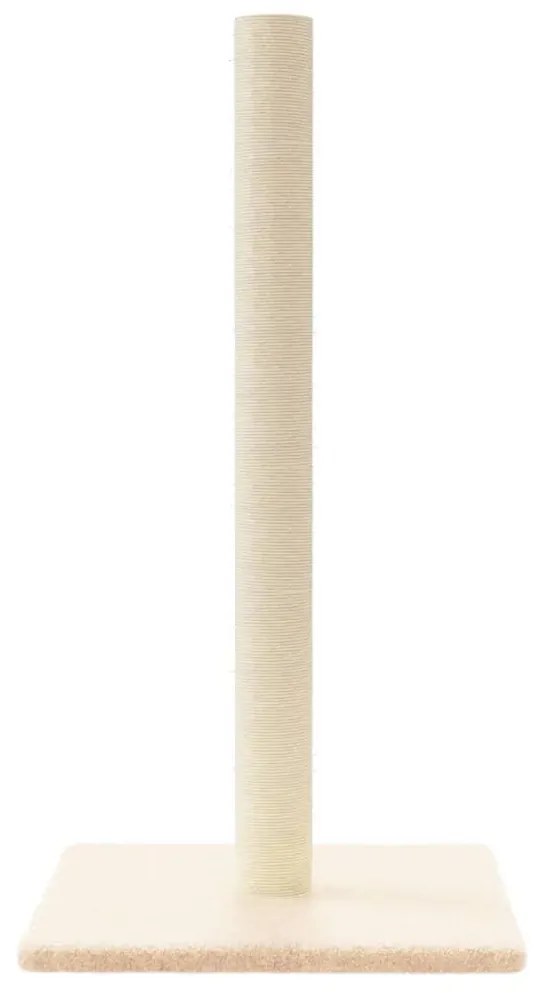 Palo tiragraffi per gatti crema 35x35x70 cm