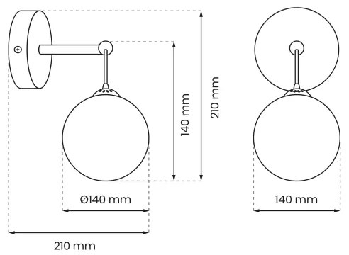 Applique REFLEX 1xE14/40W/230V
