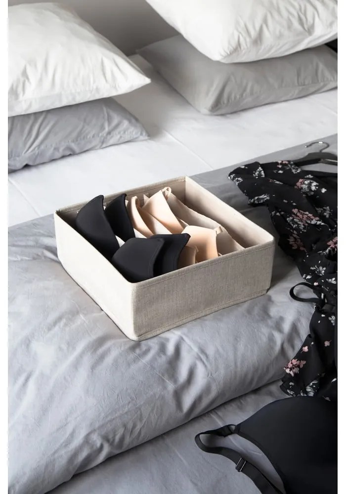 Organizzatore per cassetti beige con scomparti Cassetto, 29 x 11 cm - Bigso Box of Sweden