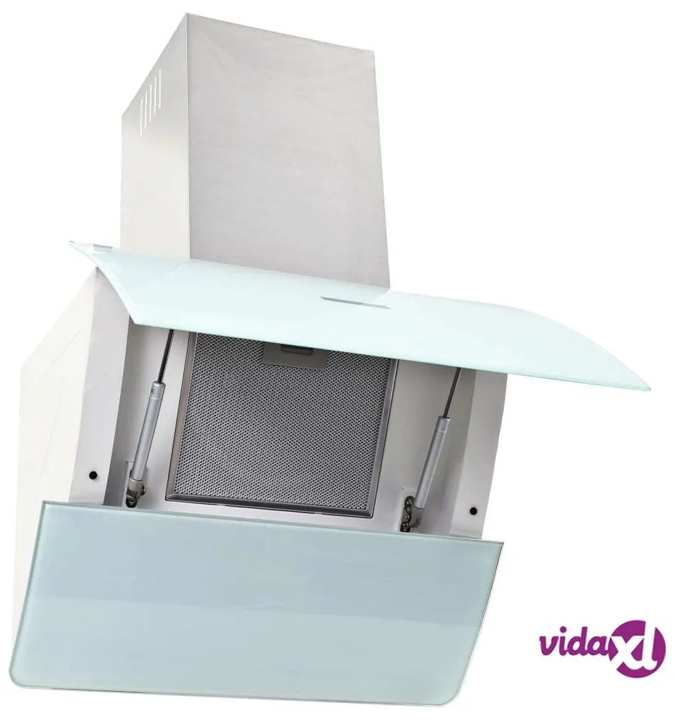 vidaXL Cappa Aspirante a Muro Acciaio Inox 756 m³/h 60 cm Bianca