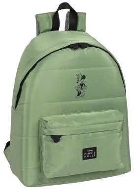 Zaino Scuola Minnie Mouse Mint shadow Verde militare (33 x 42 x 15 cm)
