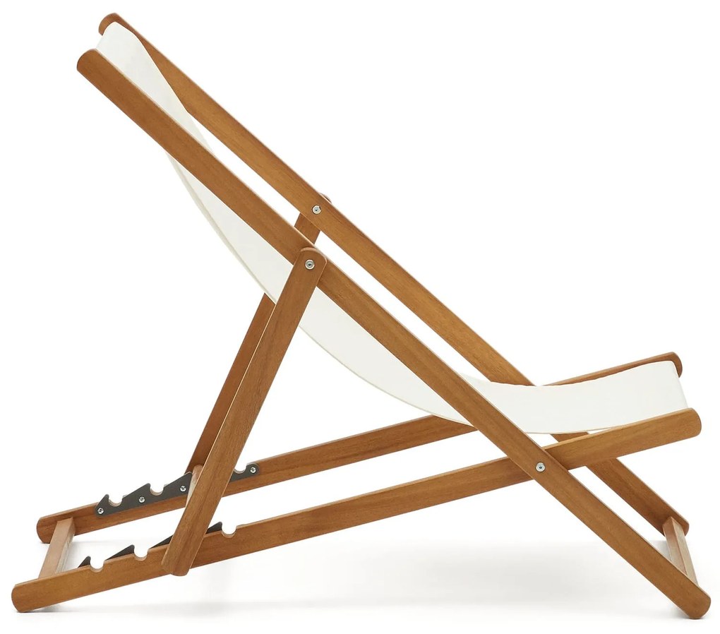 Kave Home - Amaca pieghevole da esterno Adredna in legno massello di acacia beige FSC 100%
