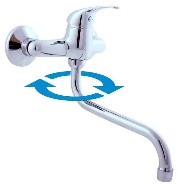 RAV Slezák SA001.5/22 - Miscelatore per lavello/lavabo SAZAVA cromo lucido