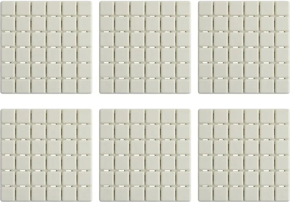 Set di tappetini antiscivolo 5 pz per la vasca 13x13 cm Quadro – MSV