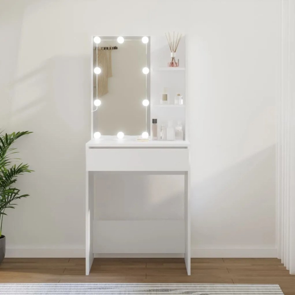 Toeletta Con Led Bianca 60x40x140 Cm /