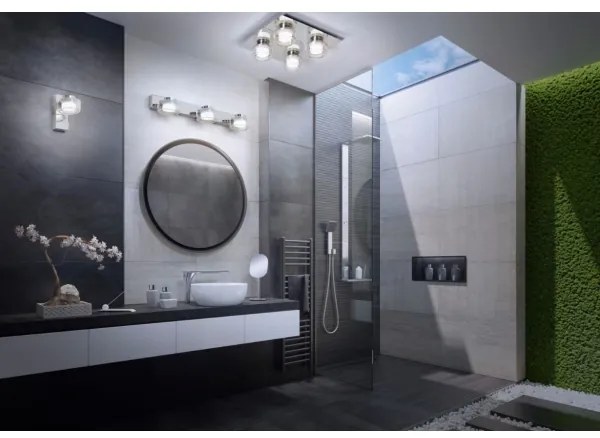 Osram-LED Applique da bagno ORBIS FLAME 2xLED/5,5W/230V IP44 cromo