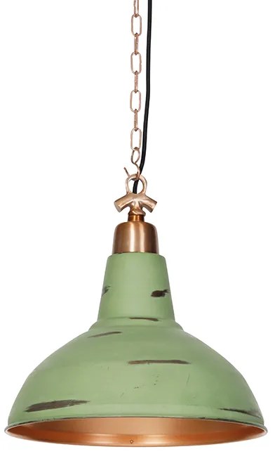 Lampada a sospensione industriale rame anticato - Goliath