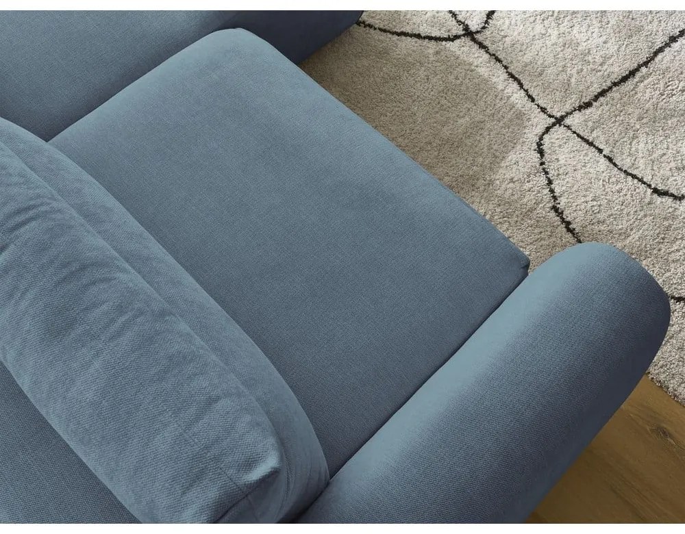 Divano angolare blu Aden – Bobochic Paris