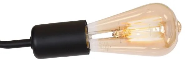 Lampadario BRENDA 3xE27/60W/230V nero