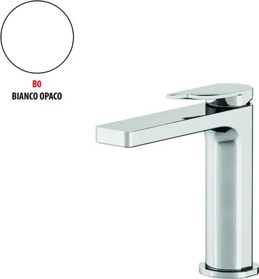 Rubinetto per lavabo a canna bassa getto laminare cristallino Soffio bianco opaco GATTONI RUBINETTERIA