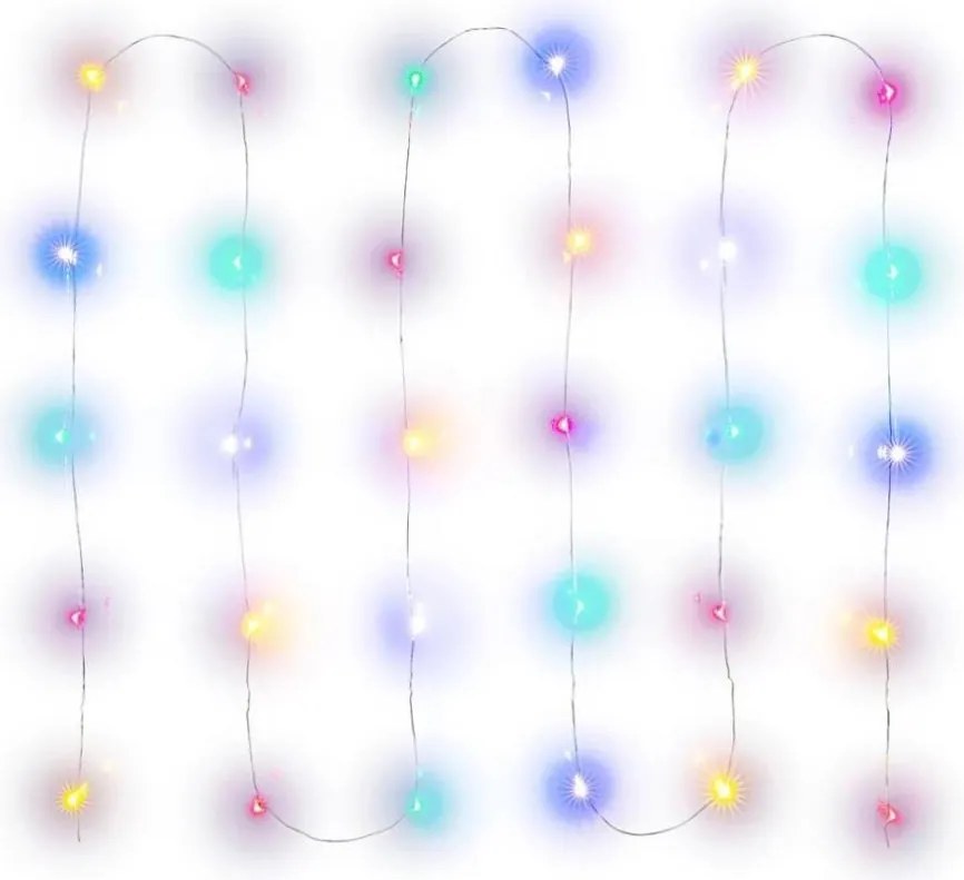 Retlux - catena luminosa a LED 30xLED/2xAA 3,3m multicolore
