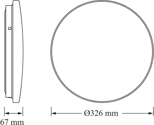 Osram - Plafoniera LED per bagno CEILING ROUND LED/18W/230V, Ø 33 cm, IP44, bianco