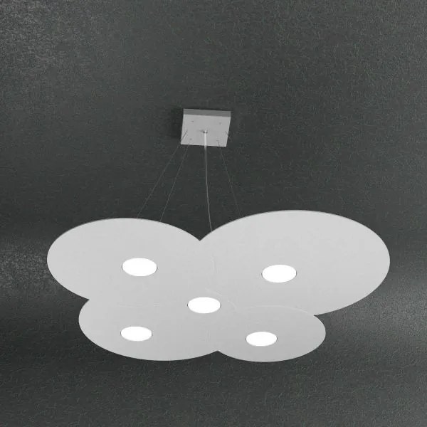 Cloud sospensione 5 luci grigio 1128-s5-gr