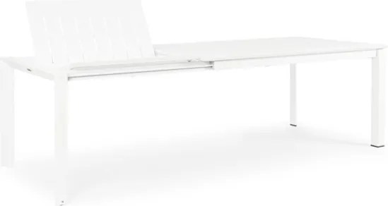 Tavolo Allungabile In Alluminio Bianco Per Esterni 100x160-240 Konnor Bizzotto