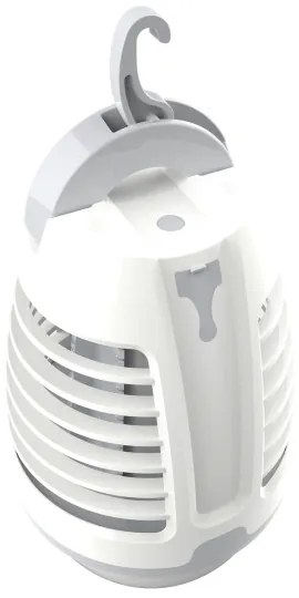 Lampada portatile ricaricabile a LED con una trappola per insetti LED/5W/1800 mAh IPX4 bianco/grigio