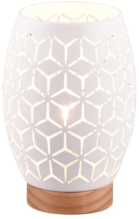 Lampada da tavolo bianca (altezza 21 cm) Bidar - Trio