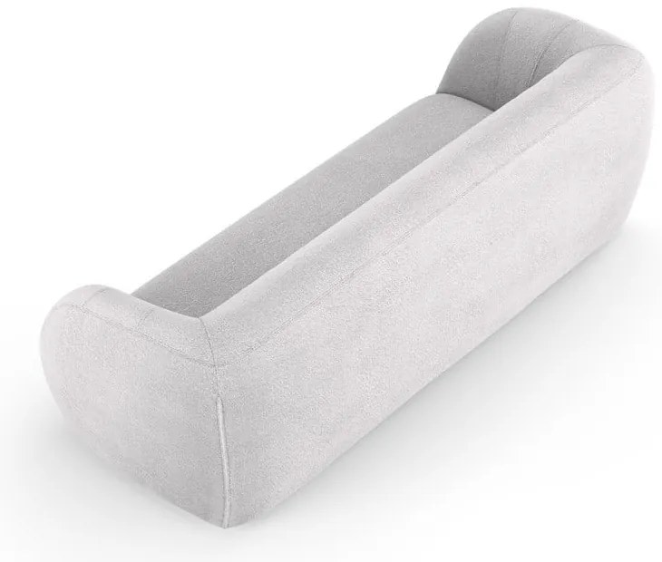 Divano in tessuto bouclé grigio chiaro 230 cm Essen - Cosmopolitan Design