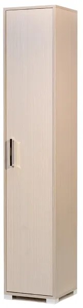 Scarpiera in legno nobilitato 1 anta ripiani interni H 189 cm Olmo