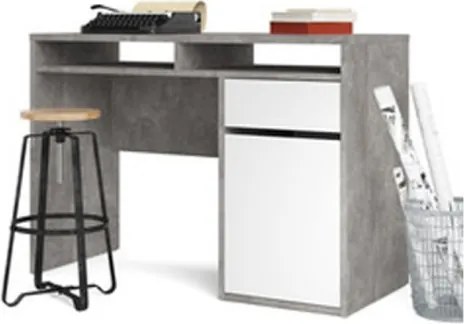 Scrivania 1 Anta 1 Cassetto 110x48x77h Function Plus Cemento