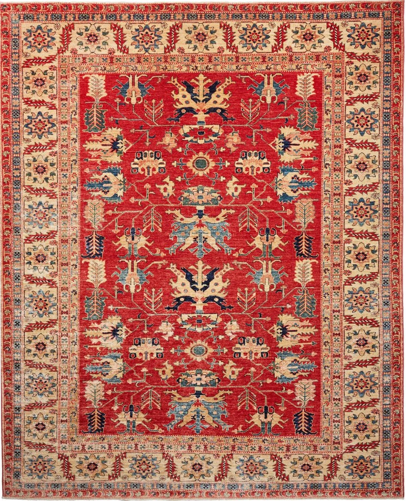 Kazak Tappeto orientale 300x250 Rosso (Pakistan) Annodato A Mano