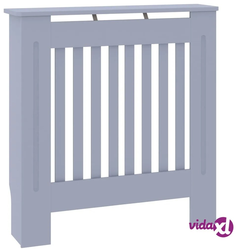 vidaXL Copertura per Radiatore Grigia in MDF 78 cm