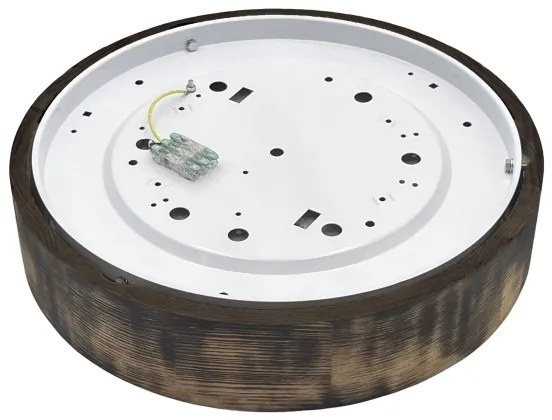 Brilagi - Plafoniera CARVALHO SMOKEY 2xE27/60W/230V rovere Ø 37,5 cm