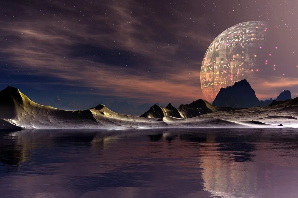 Stampa su tela – Paesaggio futuristico