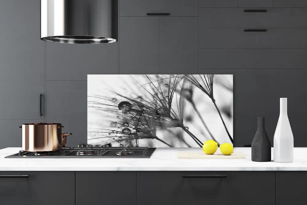 Pannello rivestimento parete cucina Grafica di piante di astrazione 100x50 cm