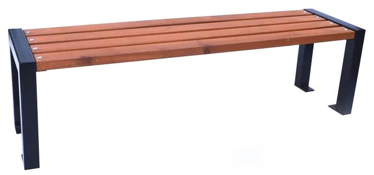 Panchina da giardino in legno marrone - Rojaplast