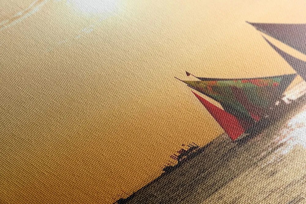 Stampa su tela – Splendido tramonto sul mare