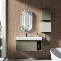 Composizione bagno sospesa con lavabo, specchio e pensili 100+40x200hx46 cm PIX2