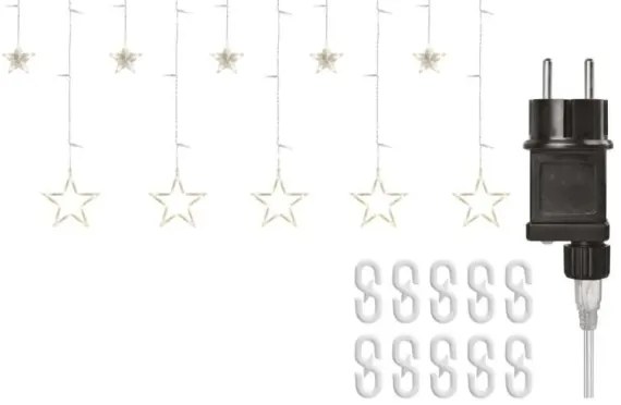 Tenda luminosa natalizia a LED 115xLED/1,35W 6,85x1,05 m bianco caldo