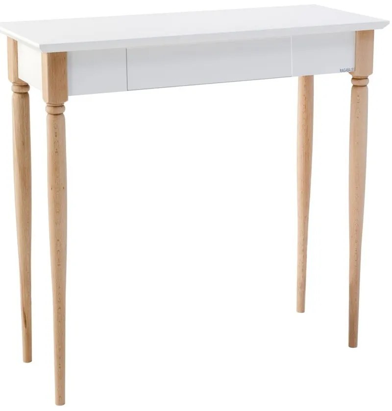 Tavolo da lavoro bianco Mamo, larghezza 65 cm - Ragaba