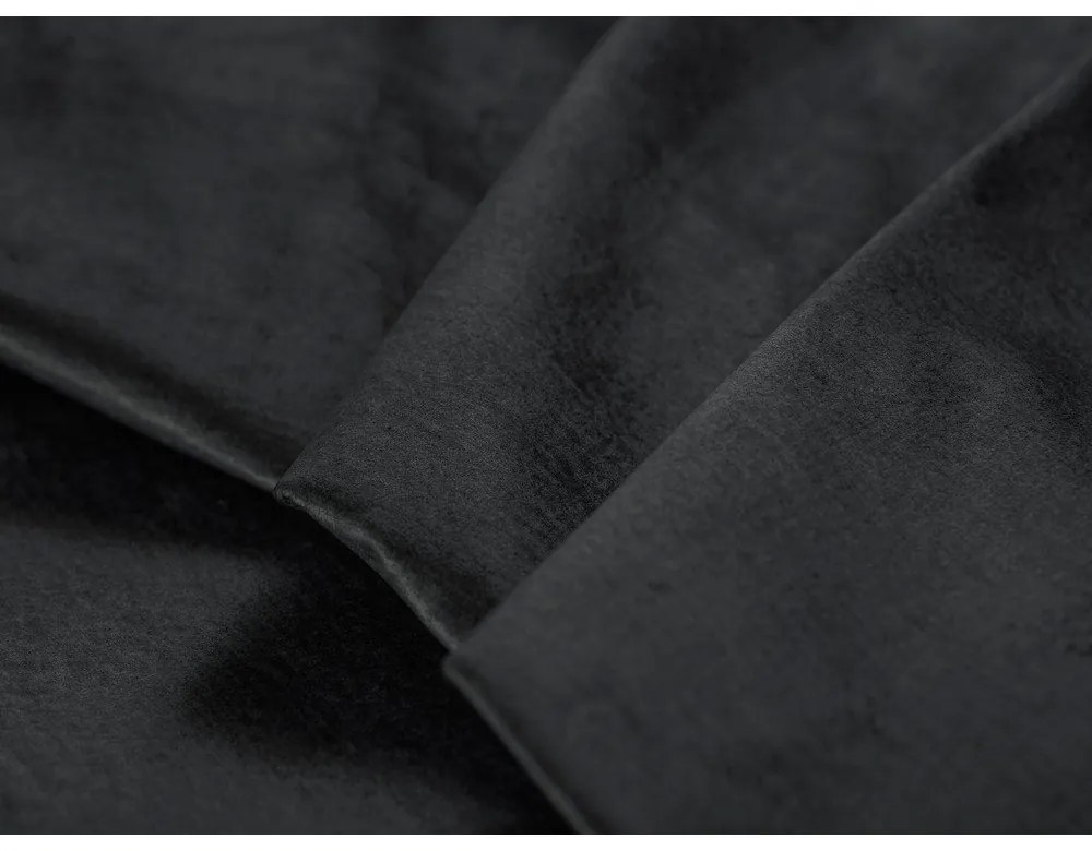 Divano letto in velluto grigio scuro Luca - Milo Casa