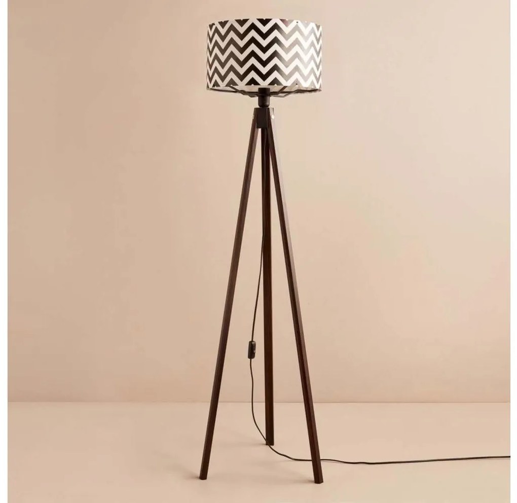 Lampada a piantana AYD 1xE27/40W/230V marrone/nero/bianco