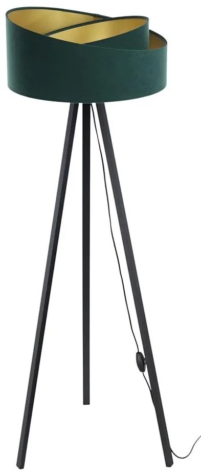 Lampada da terra GALAXY 1xE27/60W/230V verde/wenge