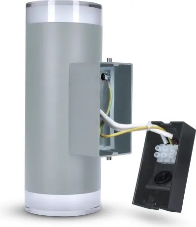 Brilagi - Applique da esterno LED RGBW MATERA 2xGU10/6W/230V grigio IP54