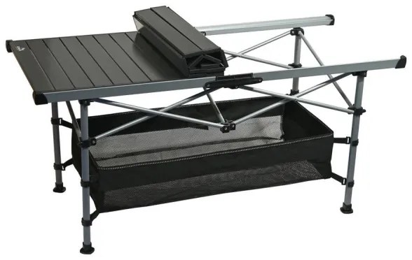 Tavolo da campeggio pieghevole 123x55cm antracite
