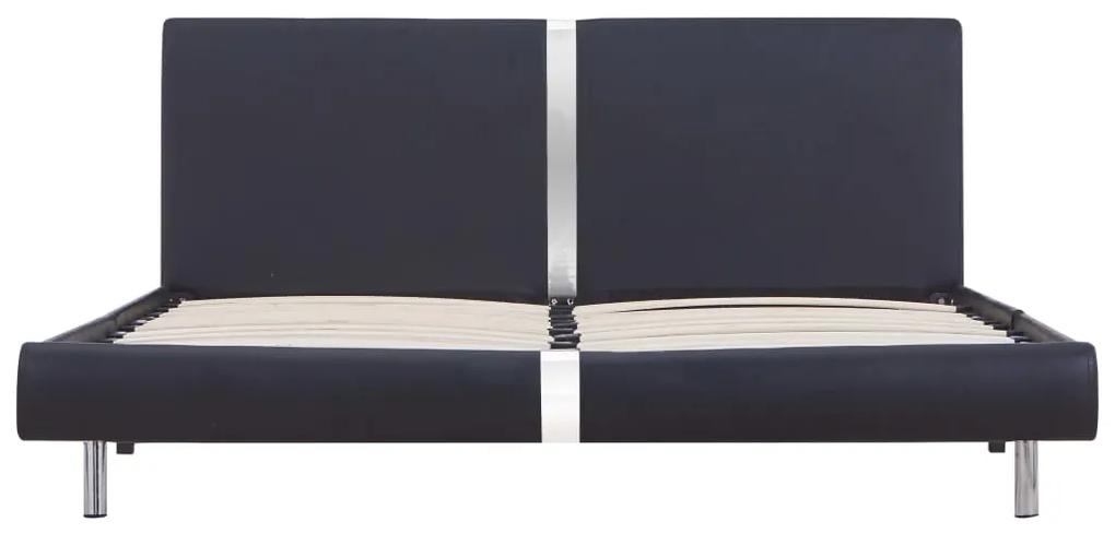 Giroletto nero in similpelle 120x200 cm