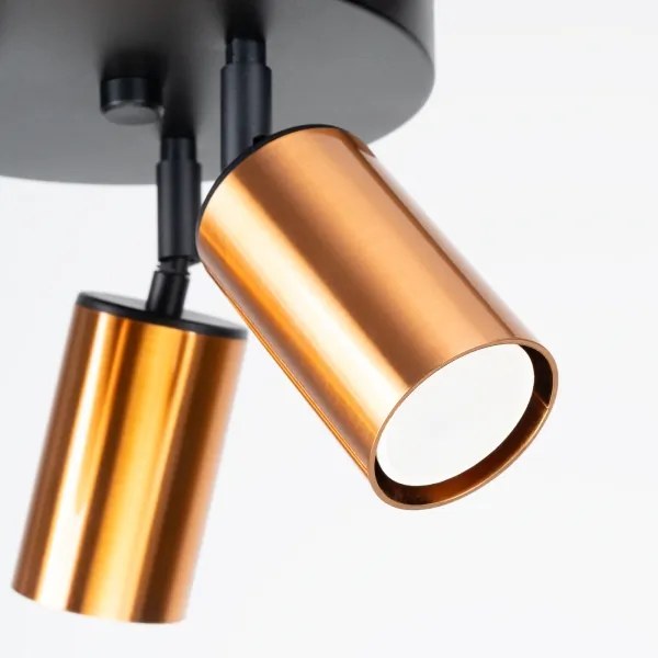 Sollux SL.1377 - Faretto WINX 3xGU10/10W/230V nero/rame