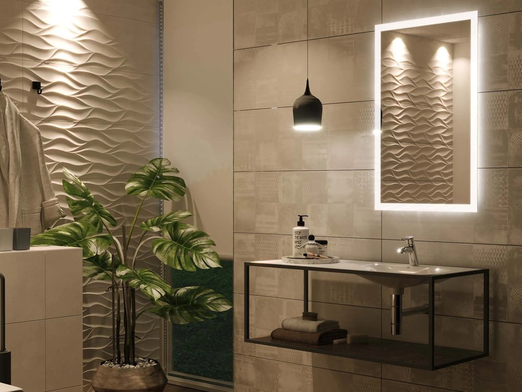 Specchio con illuminazione LED M1
