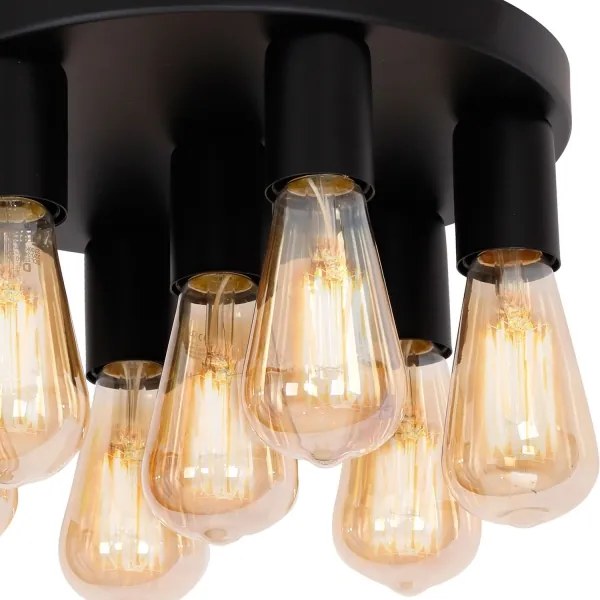 Faretto FILO 7xE27/60W/230V nero