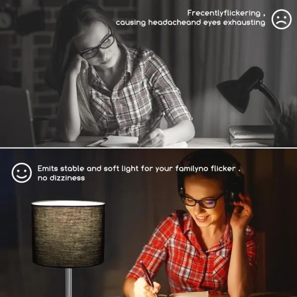 Aigostar - Lampada da tavolo 1xE14/40W/230V nero