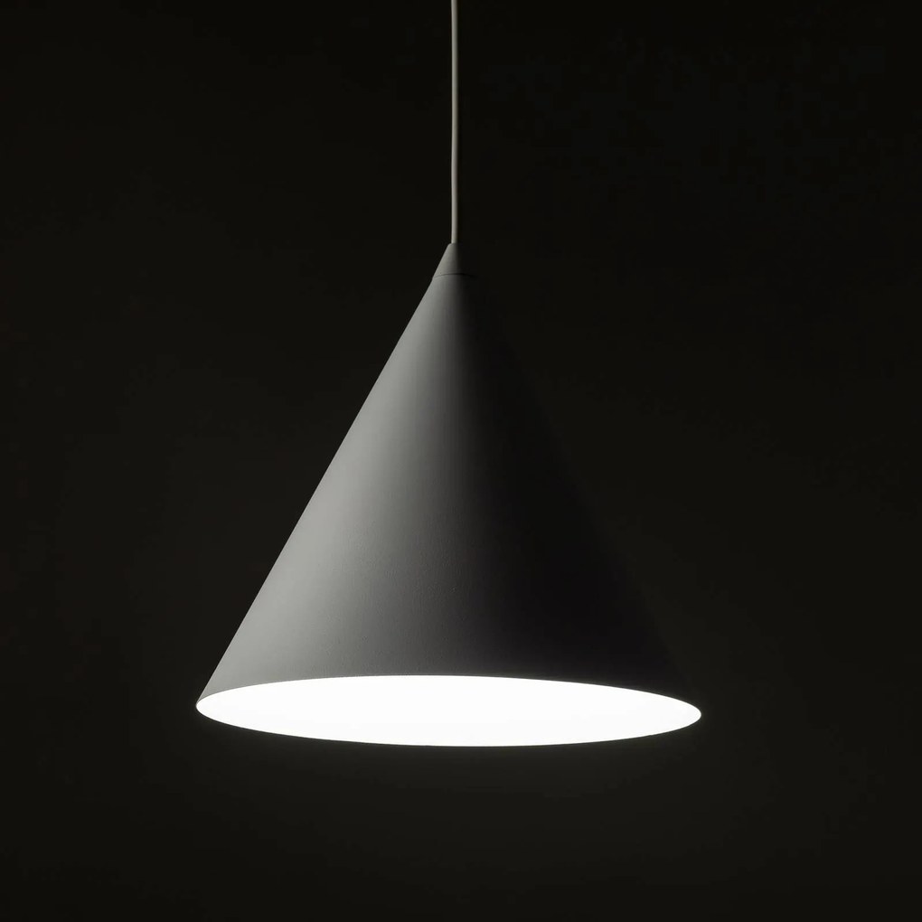 Lampada a sospensione Cono TK Lighting, dimmerabile, Bianco / Opale, Soggiorno / Sala da pranzo, Metallo, Moderno, Lampada a sospensione